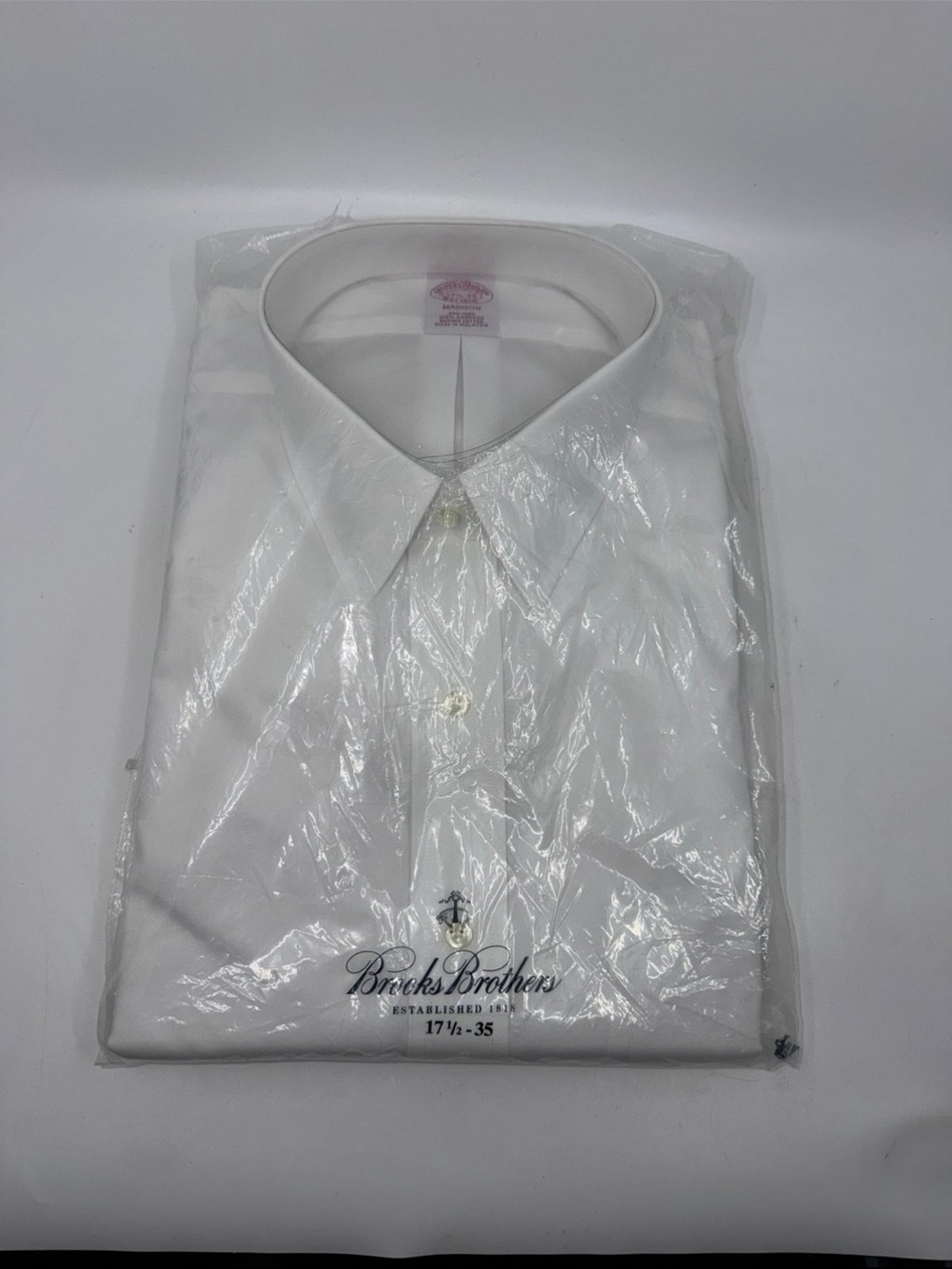 Brooks Brothers Men's White
Dress Shirt 17 1/2-35